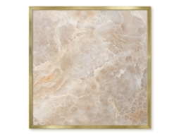 Quadro de vidro magnético com estampa de mármore preto para hall de entrada (50x50 cm)
