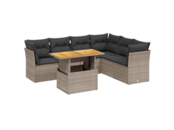Garden Sofa Set, Garden Sofa Sets Vidaxl Cinzeto Rattan / Vime (n/a)