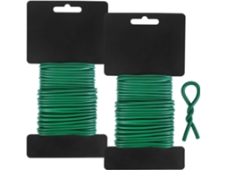 Arame de Amarração para Jardim 3 Mm, 20 M Torcido Amarrar Tomates, Plantas Trepadeiras, Videiras, Arbustos e Flores AQUAFORGE (verde)