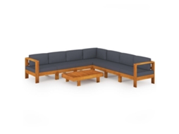 Garden Lounge Set, Garden Lounge Sets Vidaxl Cinzeto Madeira De Acácia (n/a)
