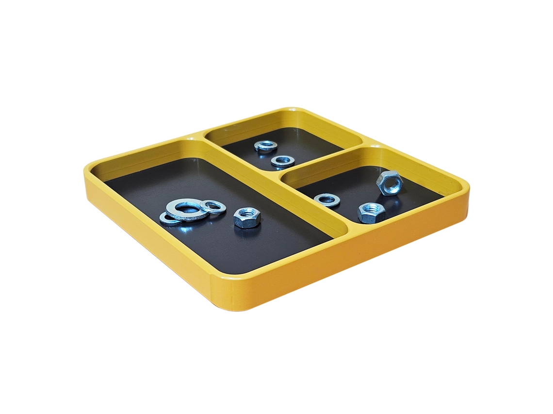 Prateleira De Parafusos Magnética Com 4 Compartimentos Para Peças De Carros Rc E Ferramentas