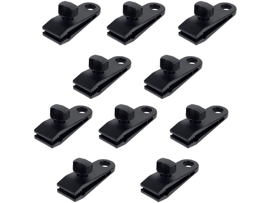 Clipes Multifuncionais de Plástico para Tendas, Clipes Seguros para Lonas de Nylon, Clipes para Tendas de Camping, Lonas AQUAFORGE