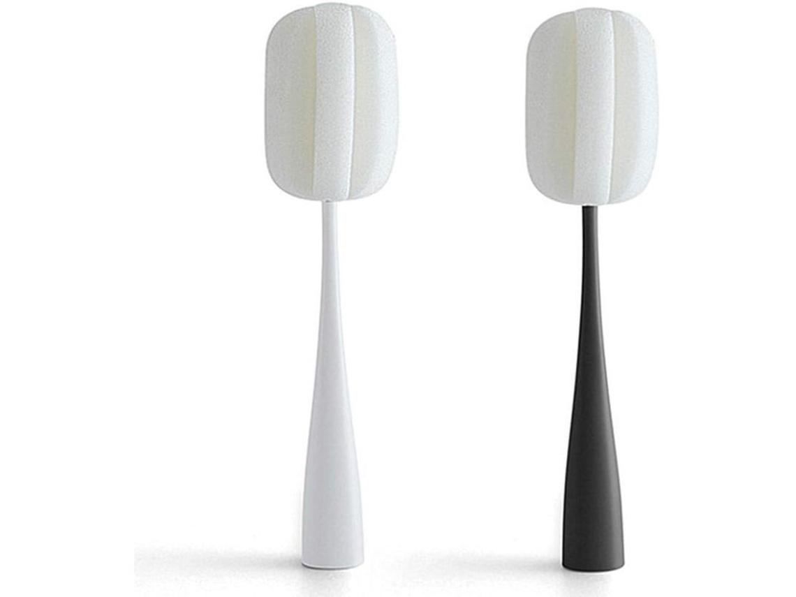 Cepillo Limpa Contêineres De Mango Longo Esponja Para Garrafas, Copo, Vasos, Jarras 2 Peças