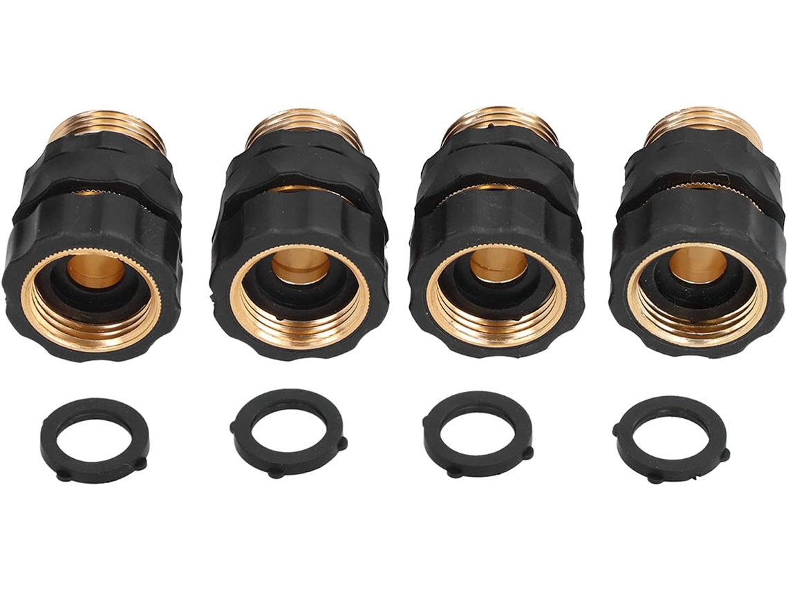 Conector Rápido Para Mangueira De Jardim, 4 Peças - Conexões Latão À