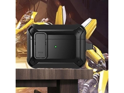 Capa Protetora De Silicone Resistente A Impactos Com Estampa De Abelha Para Fones De Ouvido Sem Fio Airpods Pro 2.