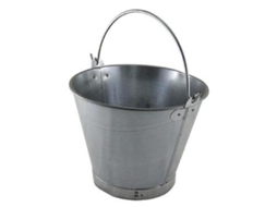 Cubo chapa galvanizado asa lisa 32 cm 12 l