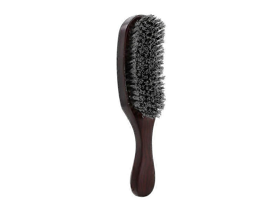 Escova De Barba Com Cerdas De Javali, Para E Bigode, Pente Com Cabo De Madeira, Para Aplicar Bálsamo E Óleo