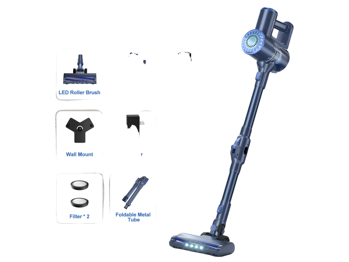 Aspirador De Pó Sem Fio, Sucção Poderosa, Design Leve, Azul, Ue Oem