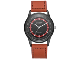 Reloj De Pulsera Empresarial Moderno Gaiety Dial Redondo Analógico De Cuarzo (marrón Claro)