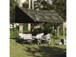 Vidaxl Lona De Campismo 462x306x211 Cm Impermeável Camuflagem