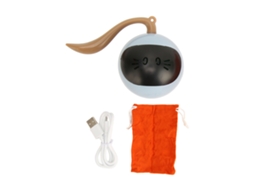 Bola Inteligente Recarregável Para Gato Com Luz Led Azul
