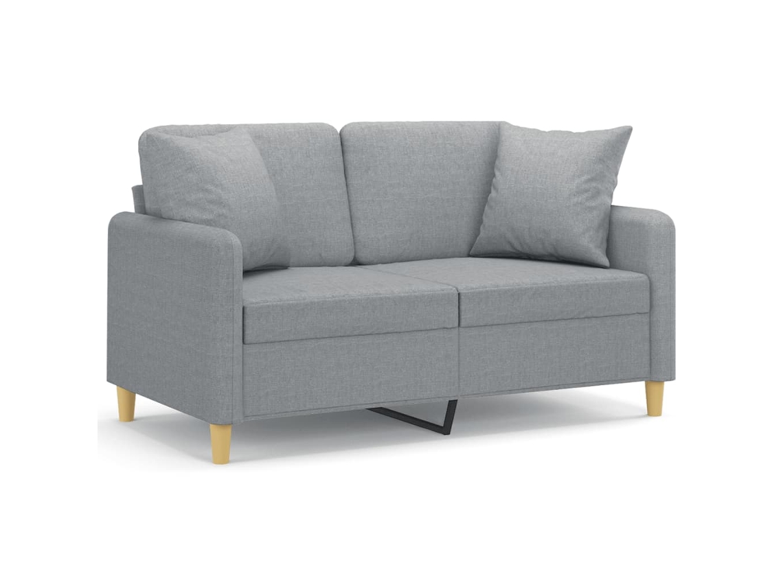 2-seater Sofa, 2-seater Sofas Vidaxl Cinzeto Tecido (n/a)