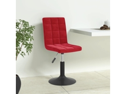 Vidaxl Cadeiras De Jantar Giratórias 6 Pcs Veludo Vermelho Tinto