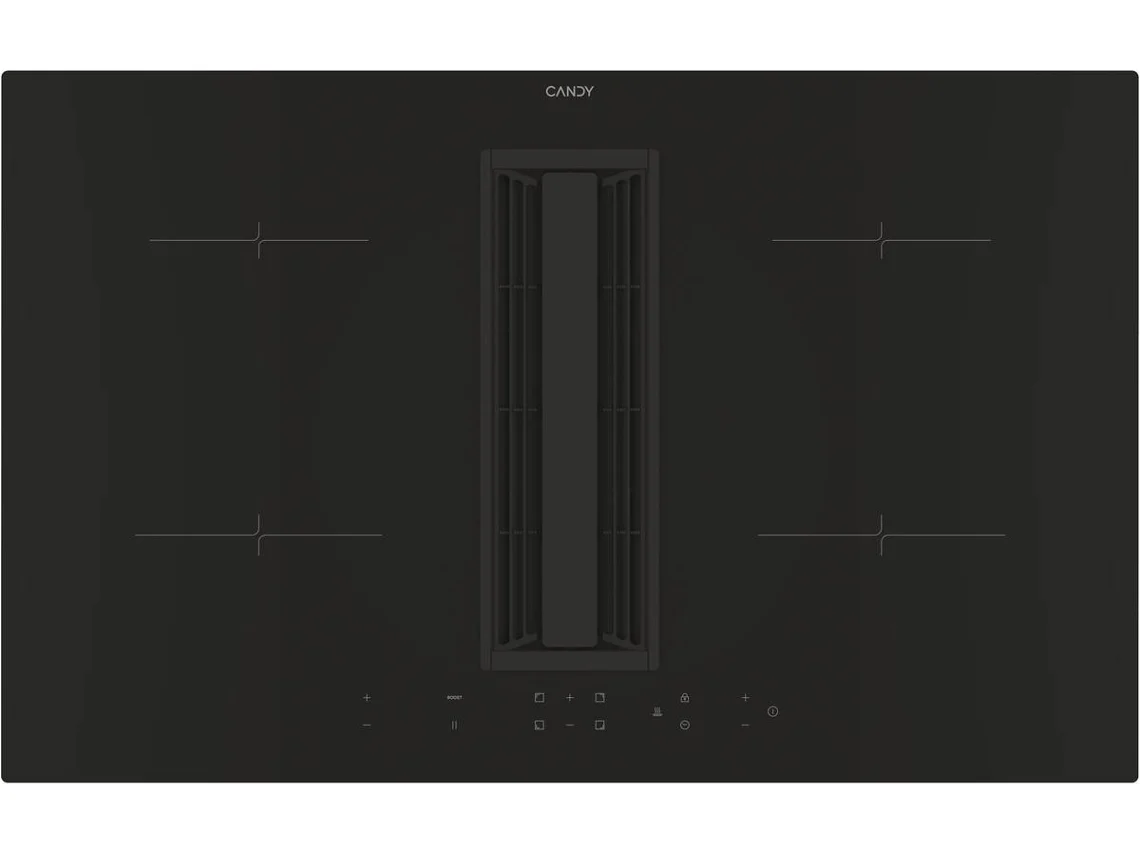 Placa de Indução com Exaustor CANDY CIH8I4CF (Elétrica - 83 cm - Preto)