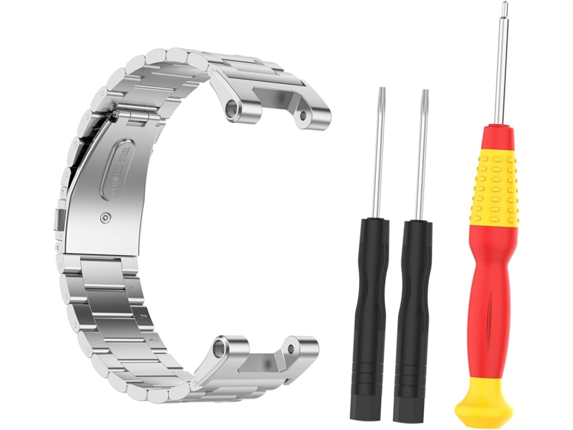 Pulseira De Aço Inoxidável Compatível Com Smartwatch, Resistente E Ideal Para Atividades Ao Ar Livre Gokoco