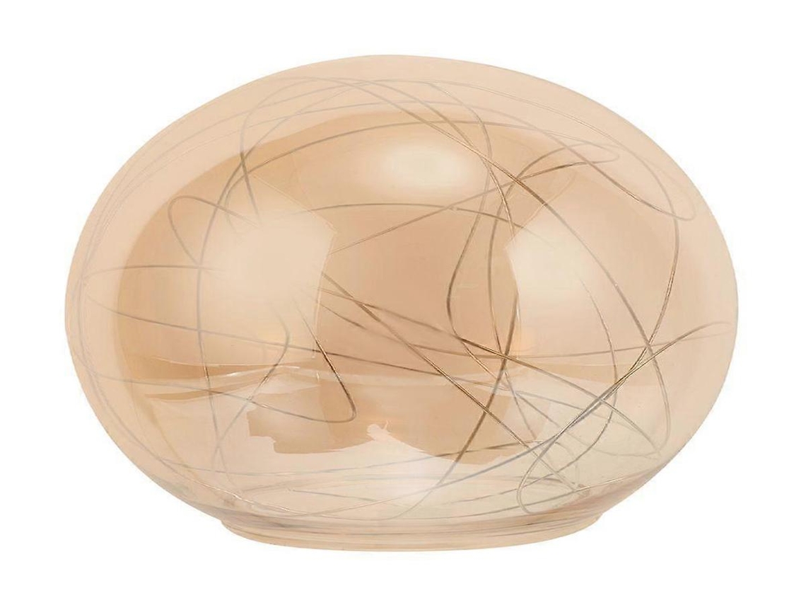 Lurelia Globo De Abajur Elegante, Para Teto E Pendente, Em Vidro E Alumínio, 15x15x14 Cm