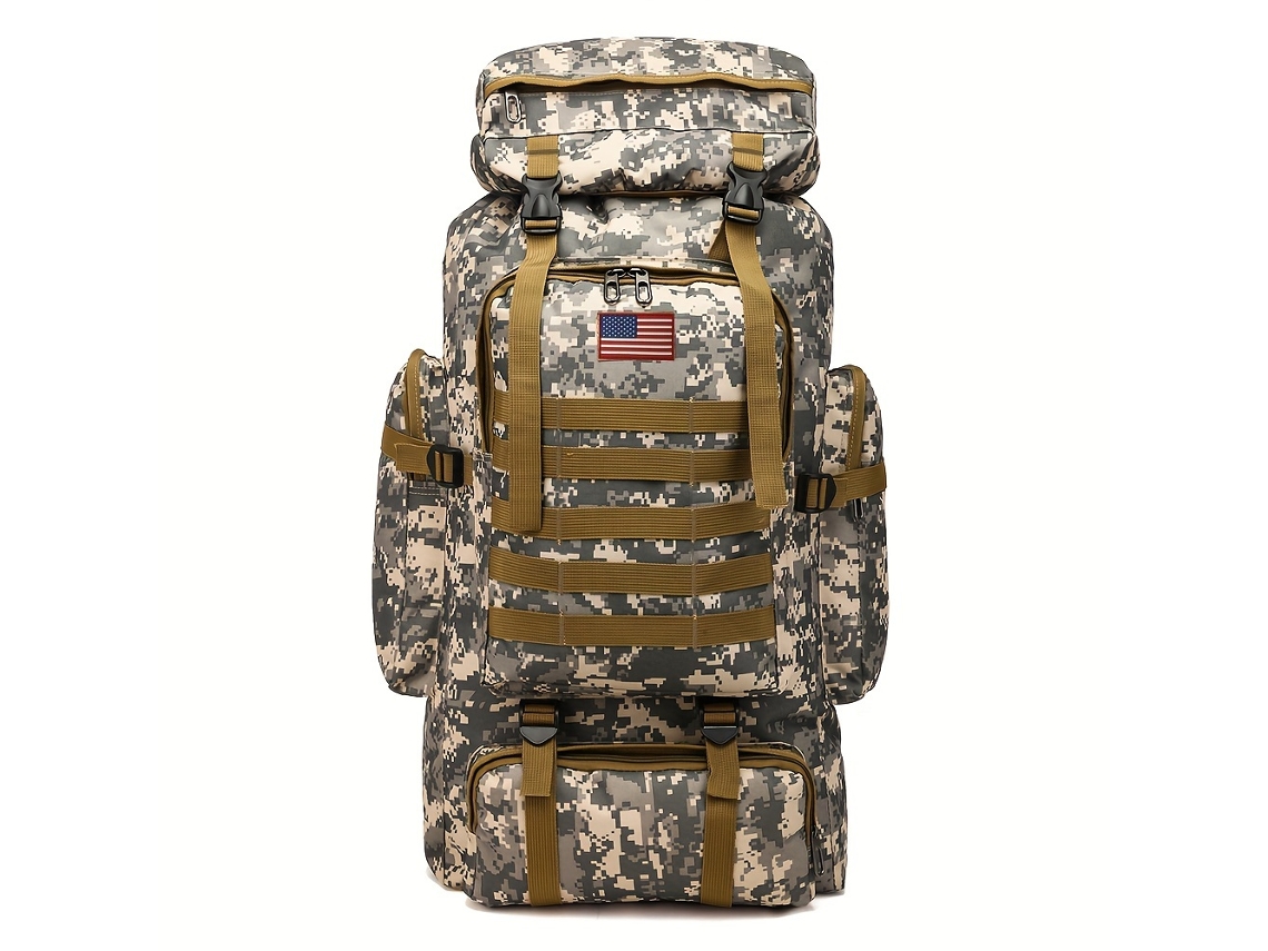 Mochila De Poliéster Com Fecho De Cordão, Mochila De Viagem Dobrável (não Incluída)., Para Caminhadas, Viagens E Atividades Ao Ar Livre