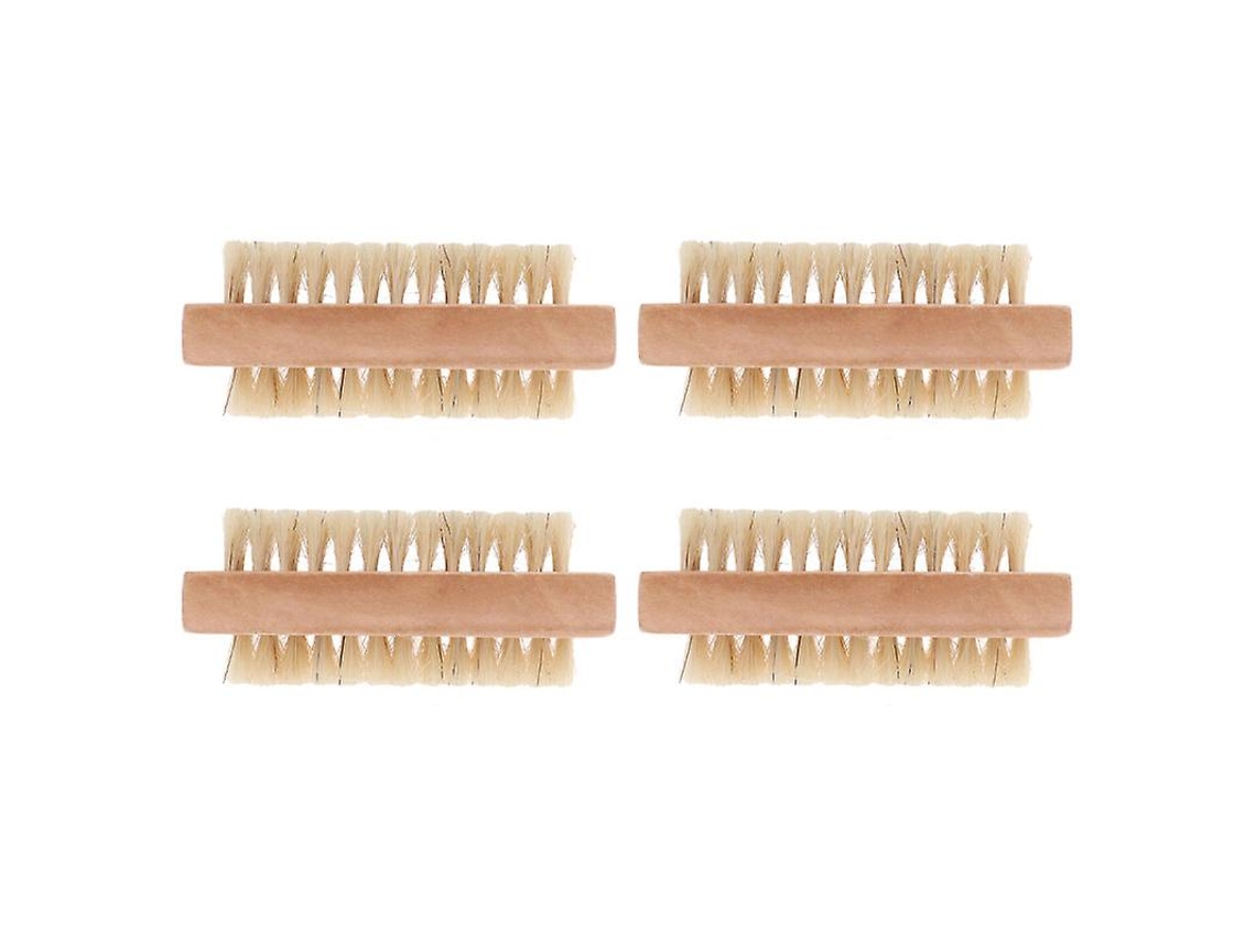 4pcs Escova De Unhas Dupla Face Allinless