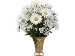 Buquê Com 37 Margaridas Brancas Artificiais E Flores Artificiais Resistentes Aos Raios Uv Para Decoração De E