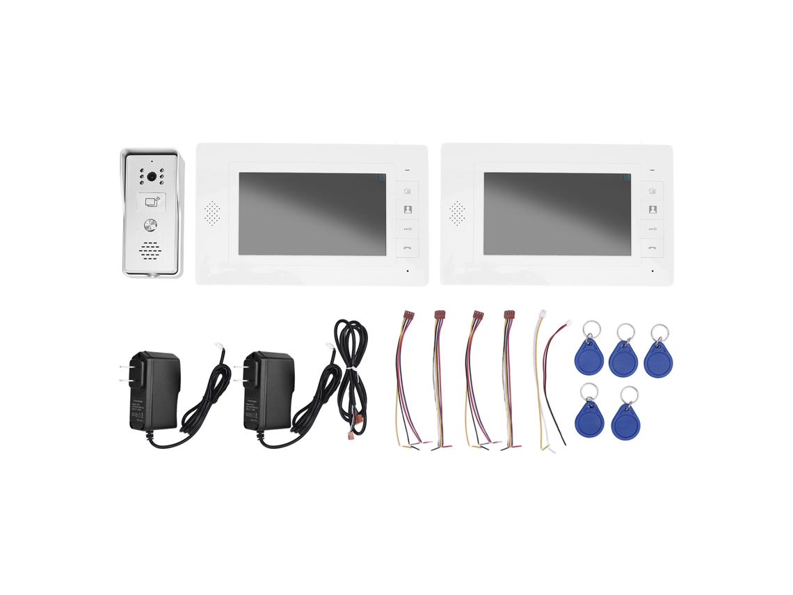 Sistema Interfone Visual 7 Polegadas Com Plug Us