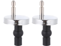 Conjunto De 2 Dobradiças Universais Para Vaso Sanitário, Fácil Instalação, Assento Em Liga De Zinco, Parafusos Incluídos.