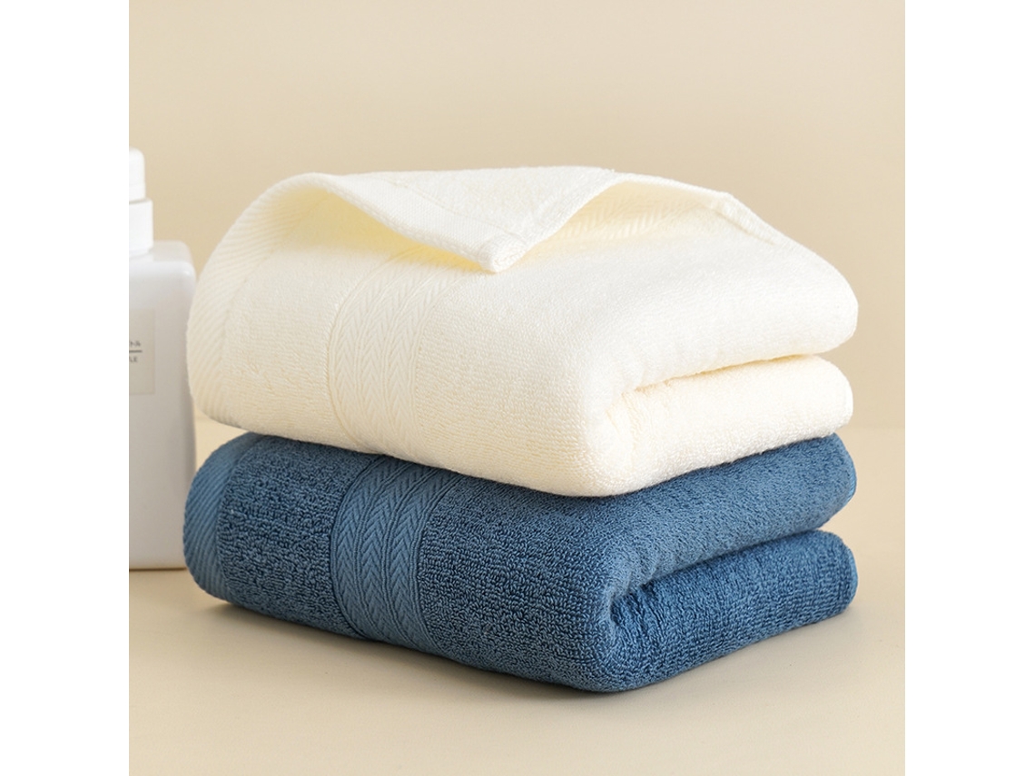 Toalhas de Algodão Superabsorventes e Macias Pacote com 2, 75*35cm para Banho, Mãos, Rosto, Academia e Spa AQUAFORGE