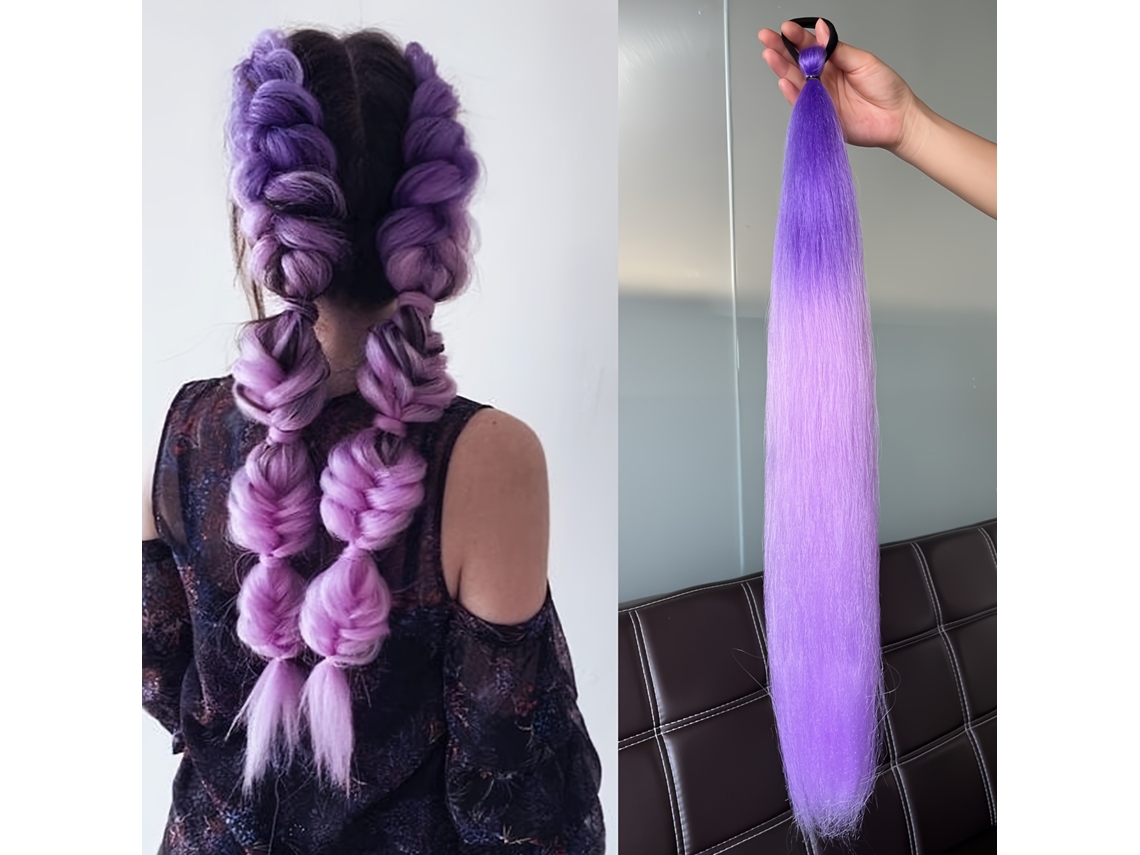 2 Pedaços De Péuca De Cauda De Borracha, Péuca, Roxo