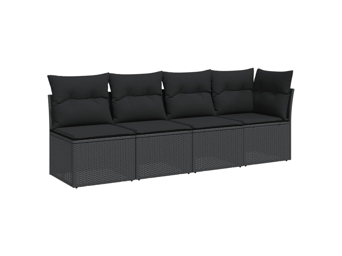 Garden Sofa, Garden Sofas Vidaxl Preto Rattan / Vime (n/a)