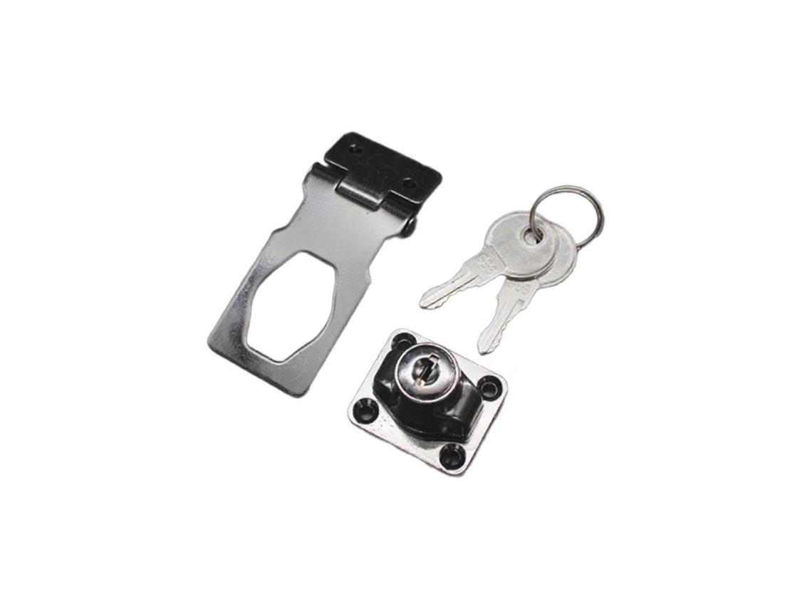 Gancho De Porta De Segurança Industrial Resistente Com Chave, Preto, 2,5 Polegadas Para Uso Doméstico