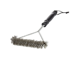 Escova 3 em 1 para Grelha, com Raspador, Preta AQUAFORGE