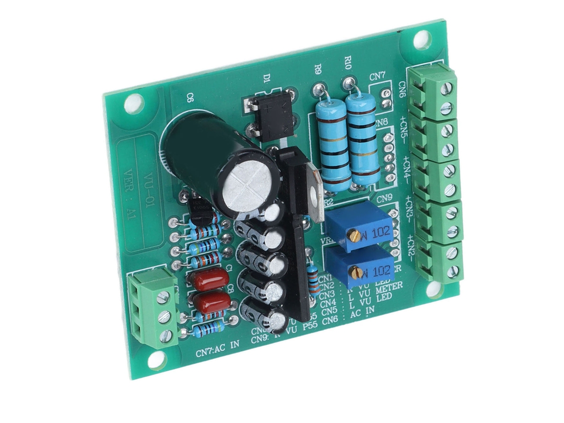 Laxiscreed Placa Driver Vu Meter Para Amplificador Estéreo Com Entrada De Áudio E Retroiluminação
