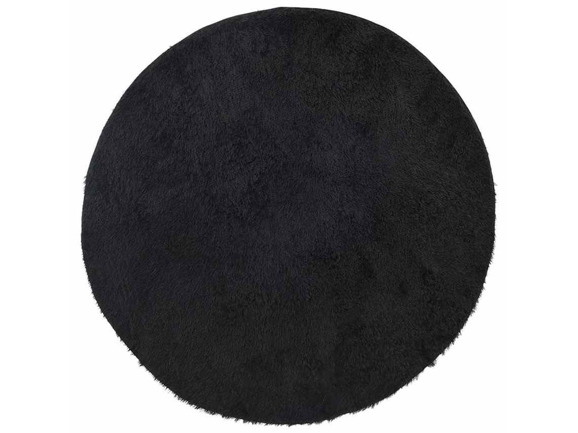 Shaggy Rug, Shaggy Rugs Vidaxl Preto Poliéster (ø 240 Cm)