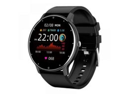 Relógio esportivo inteligente à prova d'água Zl02 com pulseira de resina preta | Ideal para um estilo de vida ativo, com recursos inteligentes para e-bike