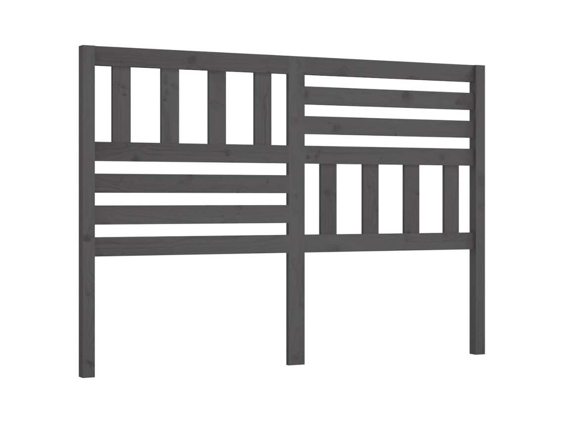 Cabeceira 146x4x100 Cm Pinho Maciço Cinzento MAISON EXCLUSIVE