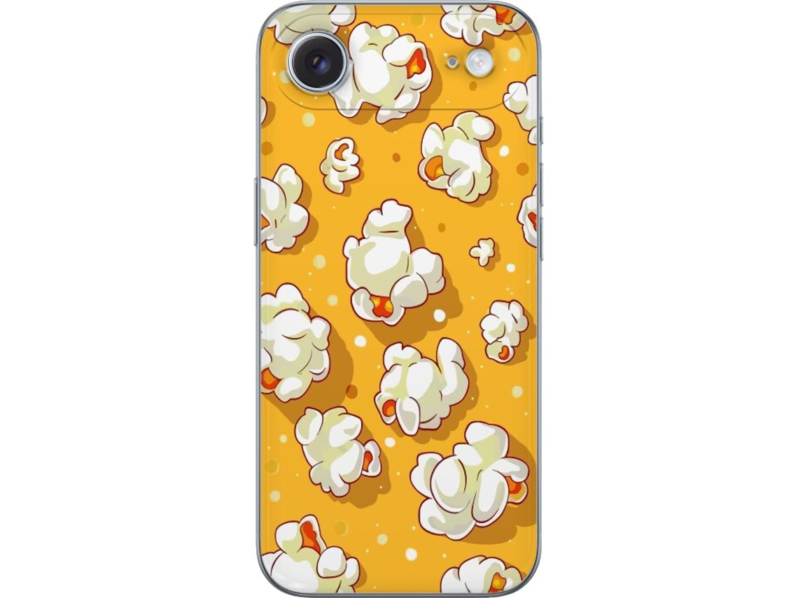 Capa Para Celular Compatível Com Apple Iphone Air. Estampa Divertida De Pipoca Em Fundo Amarelo, Perfeita Para Cinéfilos E Para Uma Decoração Colorida