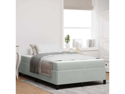 Vidaxl Estrutura Da Cama Cinzento-claro 120 X 200 Cm Tecido