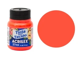 Tinta Tecido Fluo ACRILEX Amarelo Ouro 108