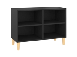Tv Cabinet, Tv Cabinets Vidaxl Preto Madeira Processada (n/a)
