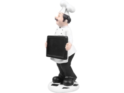 Estatueta Resina Branca Estilo Europeu Decoração Cozinha Restaurante Ornamento Elegante Padaria Modelo Único GOKOCO