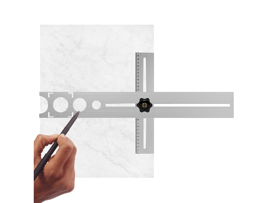 Medidor Universal Ajustável De Aço Para Azulejos