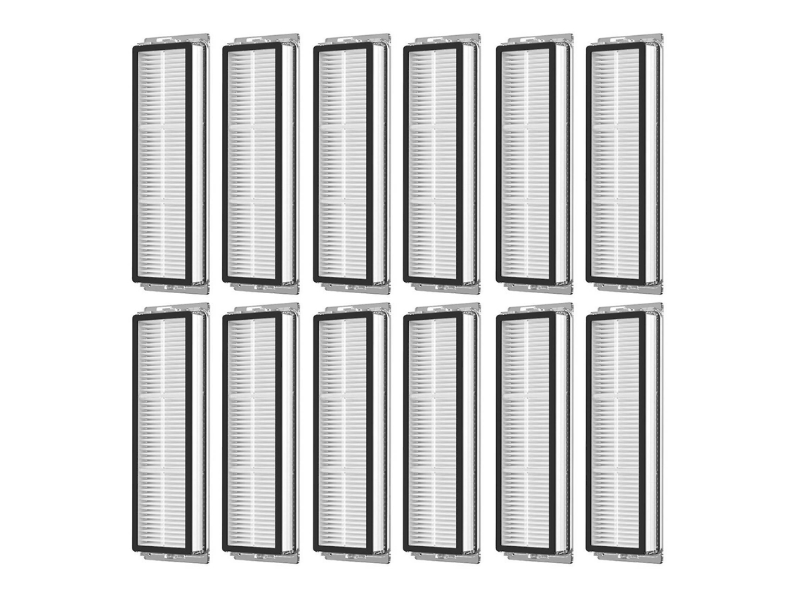 12 Peças de Substituição de Filtro Hepa Lavável para Xiaomi Dreame Bot W10