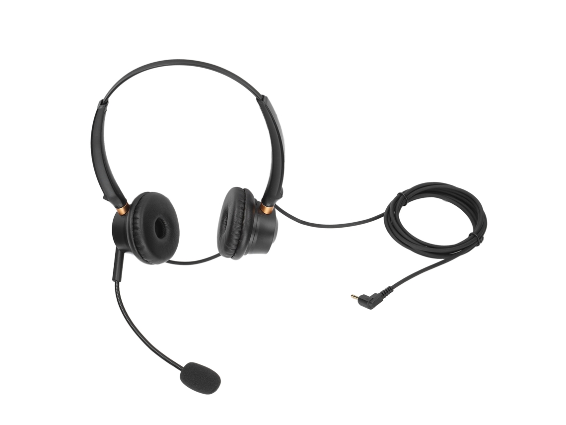 Aetheria auricular Binaural para Call Center com Cancelamento de Ruído H600d 2.5 Microfone Profissional