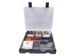 Kit de reparação de azulejos e pisos com ferramentas e cera CHARM