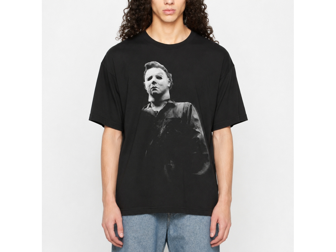 Rockinstone Halloween Boo Black Adult T-shirt Size:xl