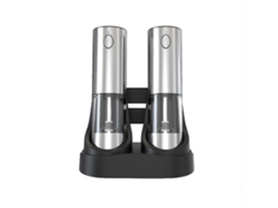 Moedor Elétrico de Sal e Pimenta, com Ajuste Moagem por Núcleo Cerâmica, Recarregável Luz Led para Maior Precisão. AQUAFORGE