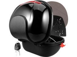 Baú Traseiro Para Motocicleta Com Encosto, Amplo Espaço De Armazenamento Em Pp.