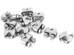 12 Peças Rosca 4mm 5/32' 'braçadeira de Cabo de Aço' CHABERLU (2e3c010a5ba57f70d8be360610b895b7)