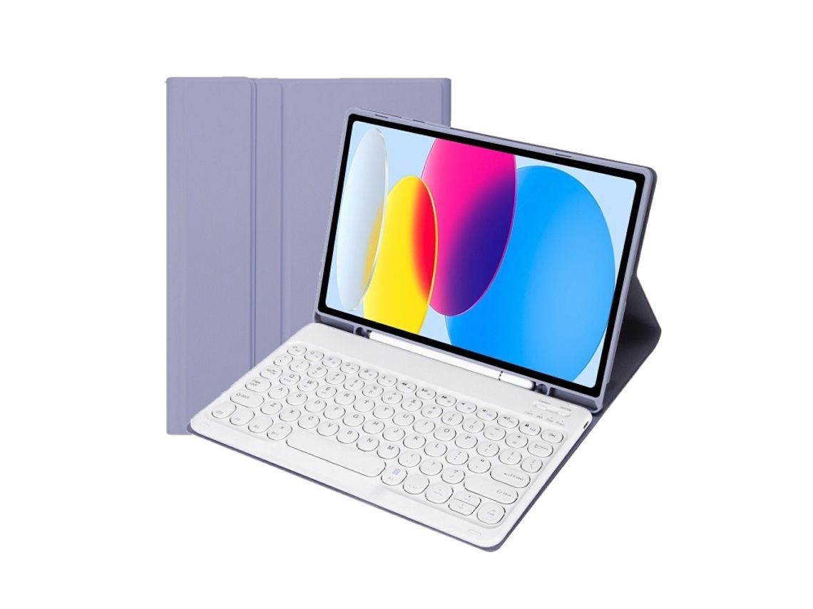Capa De Couro Com Teclado Bluetooth E Slot Para Caneta Para Ipad Pro 11 2022 M2 Layout Pt