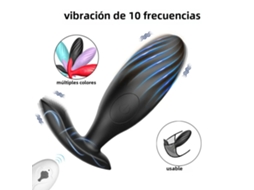 Vibrador Em Formato De Plug Anal Com Controle Remoto, 10 Velocidades, Brinquedo Sexual De Silicone