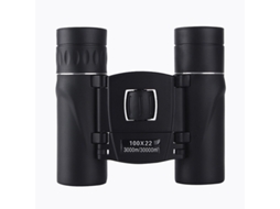 Binóculos Potentes Hd 100x22 para Uso Externo, Alcance de 3000 M, Dobráveis, Pretos BRILVIBERA